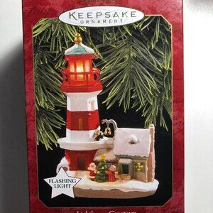 ❄️ Hallmark 1997 Lighthouse Ornament Greetings 1st in series MAGIC Ornament…